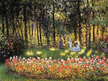der Künstler s Familie im Garten Claude Monet Ölgemälde
